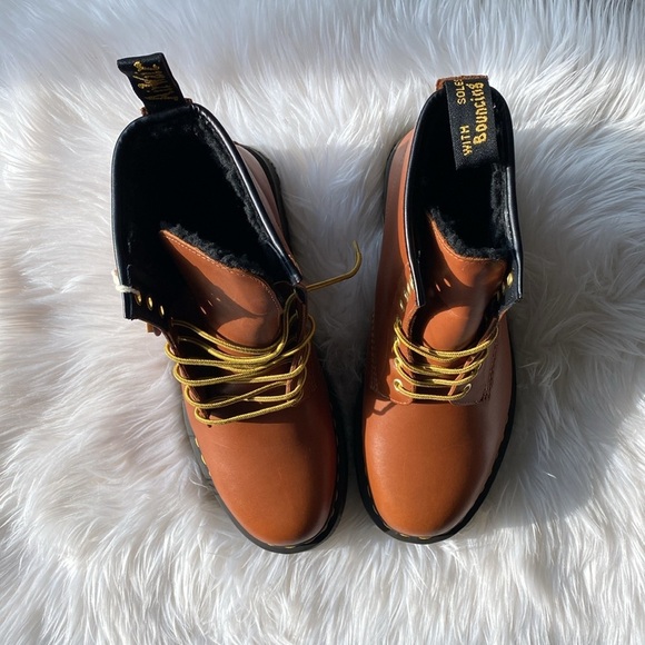 ❄️ DR MARTENS 1460 Wintergrip Leather Lace up boots in tan blizza… - Picture 3 of 17